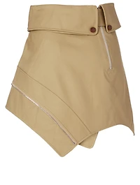 Deconstructed Trench Mini Skirt