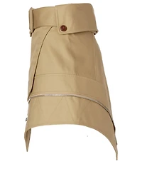 Deconstructed Trench Mini Skirt