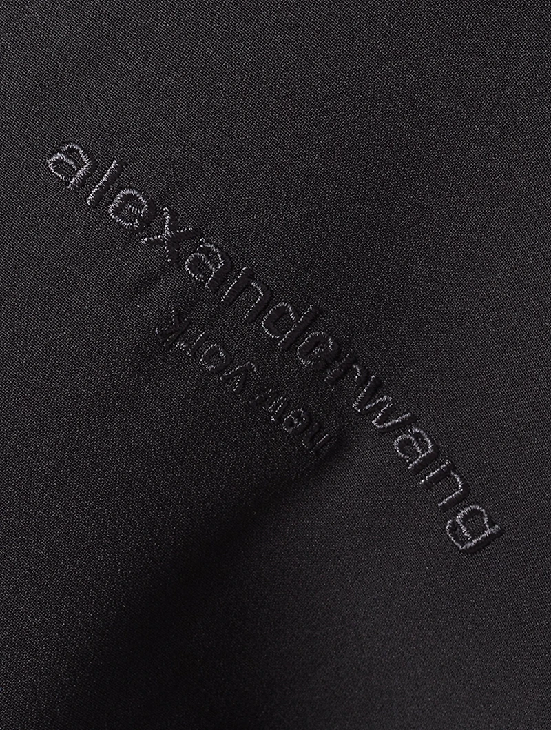 Silk Shrugged-Off Shirt Dress