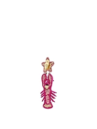 La Isla Iraca Palm And Gold-Plated Bronze Lobster Earrings