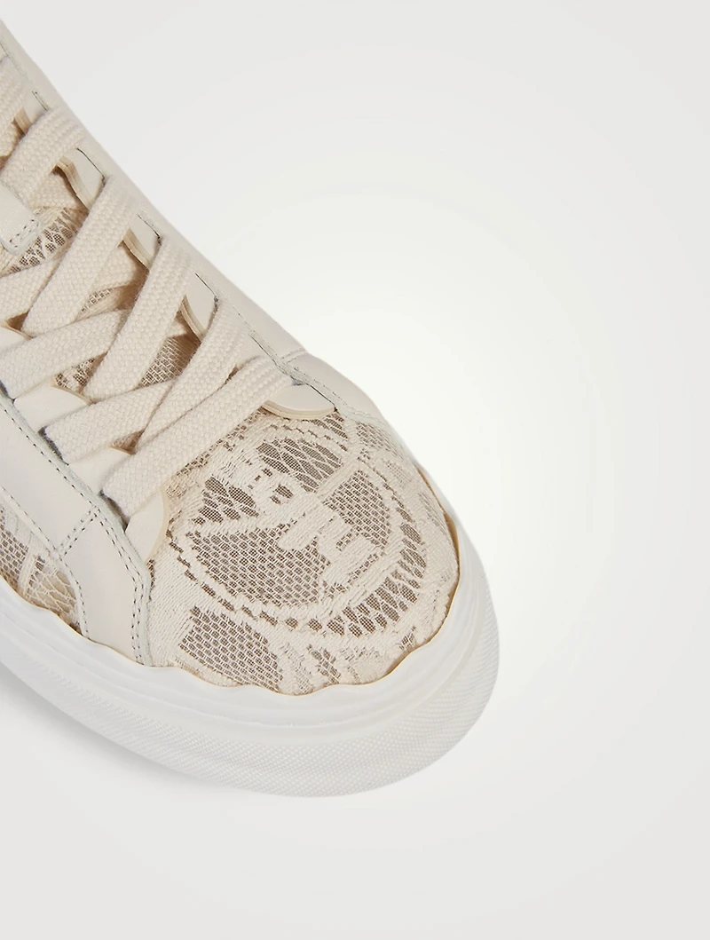 Lauren Lace Logo Sneakers