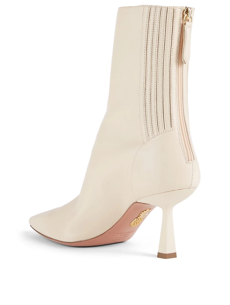 Curzon 75 Leather Heeled Ankle Boots
