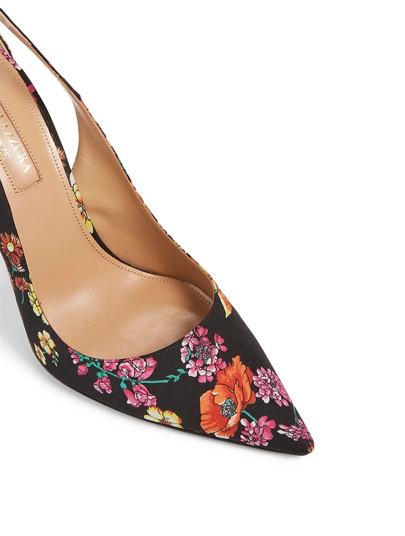 Deneuve 105 Fabric Pumps Floral Print