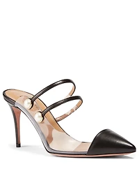 Oz 85 PVC And Leather Mules