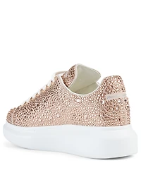 Oversized Crystal Suede Sneakers