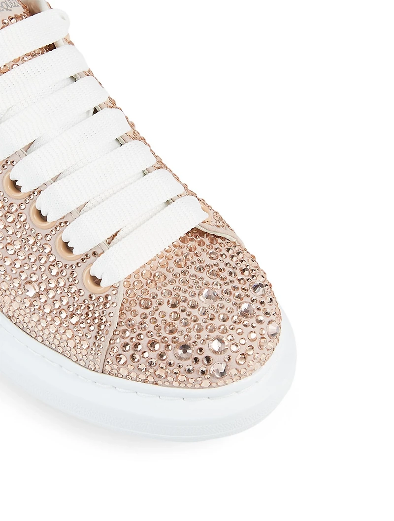 Oversized Crystal Suede Sneakers