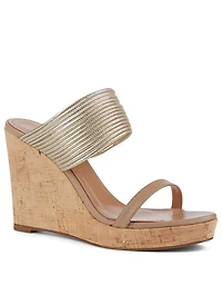 Rendez Vous 105 Leather Wedge Sandals
