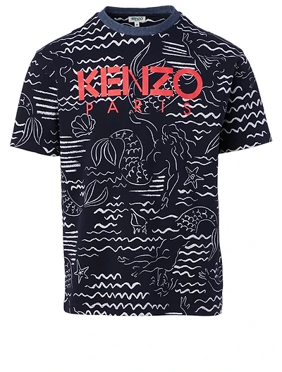 Logo T-Shirt Mermaid Print
