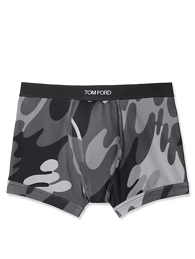 Cotton Stretch Boxer Briefs Camo Print