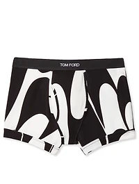 Cotton Stretch Jersey Boxer Briefs Swirl Print