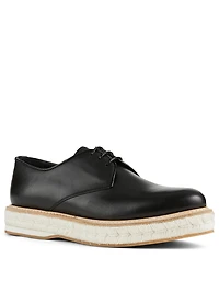 Taylee Leather Espadrille Derby Shoes