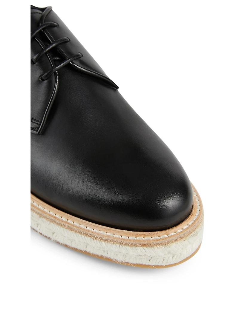Taylee Leather Espadrille Derby Shoes