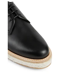 Taylee Leather Espadrille Derby Shoes