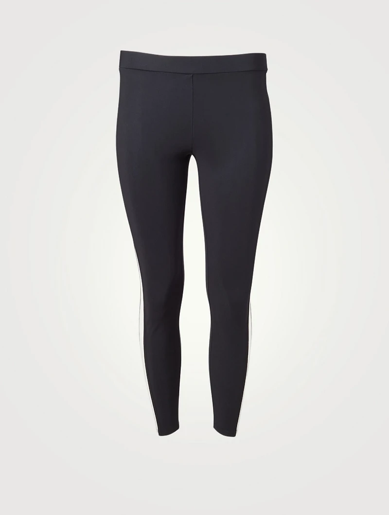 Technical Leggings With Side Stripe