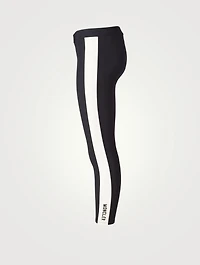 Technical Leggings With Side Stripe