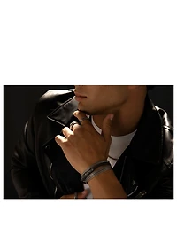 Acies Double Oxidized Silver Ring