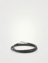Lash Double Braided Leather Cord Bracelet