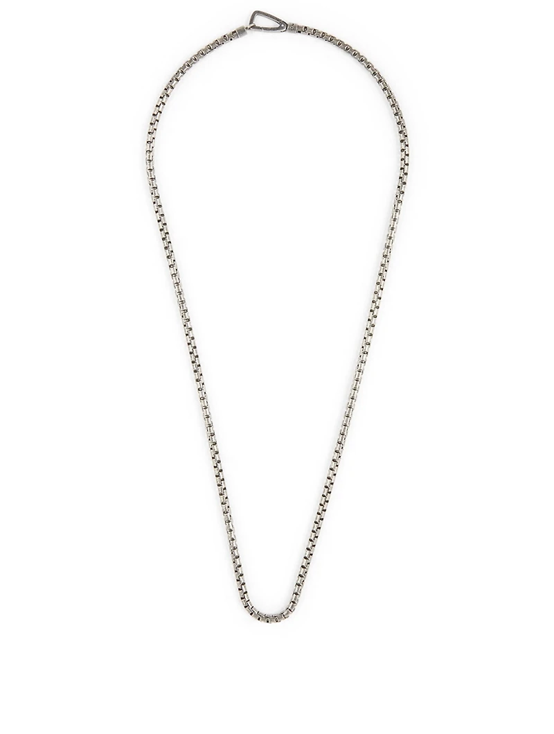 Ulysses Oxidized Silver Necklace