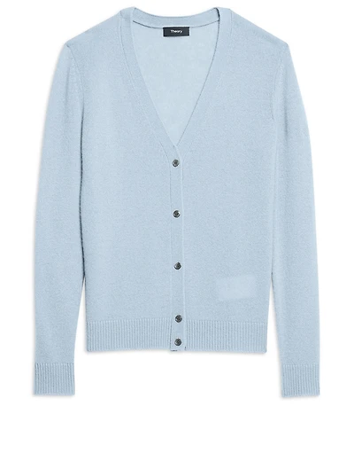Feather Cashmere V-Neck Cardigan