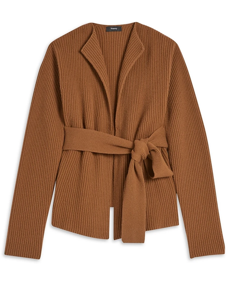 Wool And Cashmere Sweater With Belt