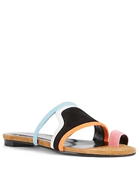 Wave Suede Slide Sandals