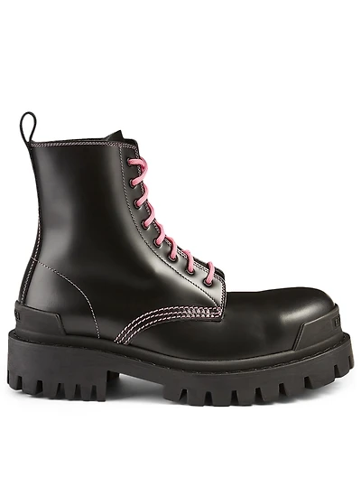 Strike Leather Combat Boots