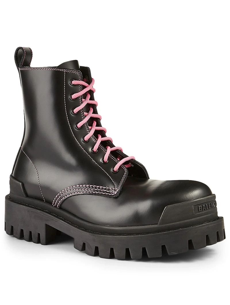 Strike Leather Combat Boots