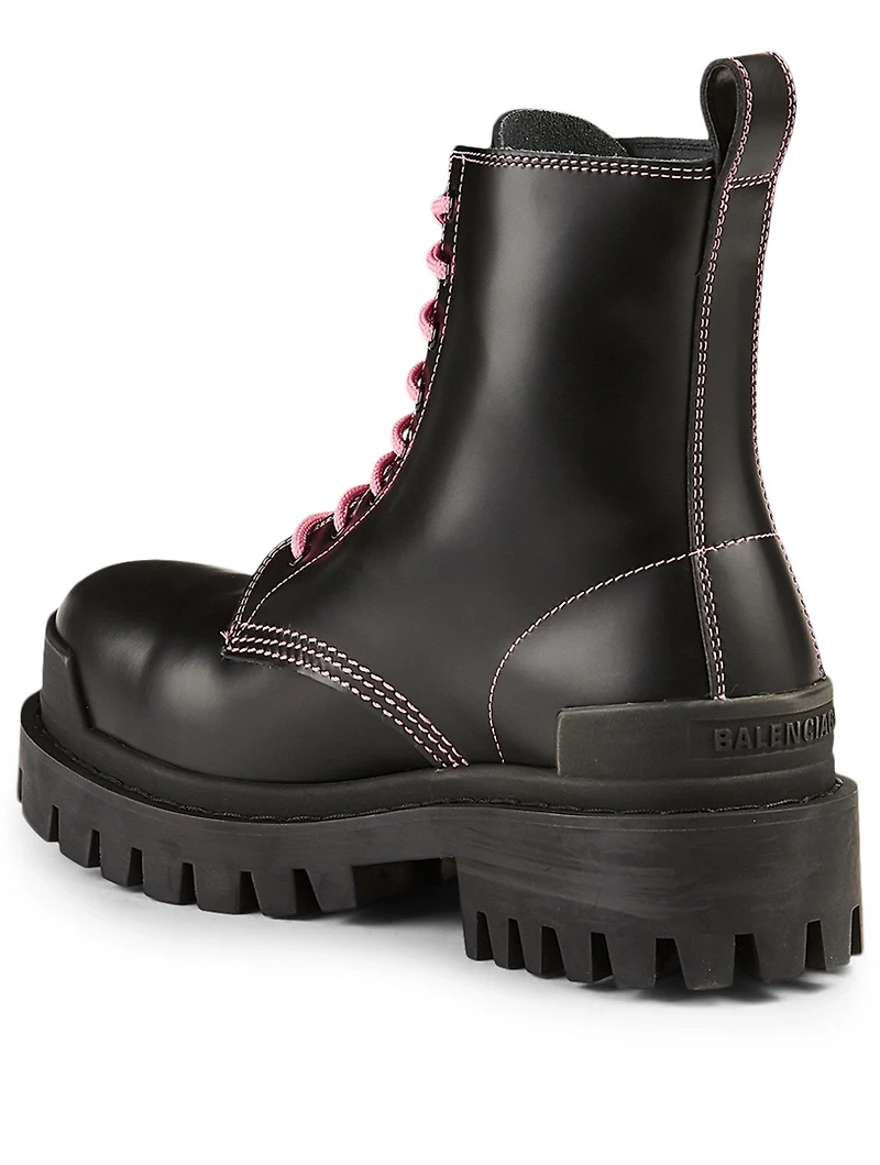 Strike Leather Combat Boots