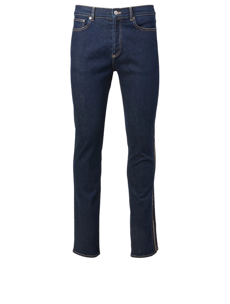 Slim-Fit Jeans With Logo Tape
