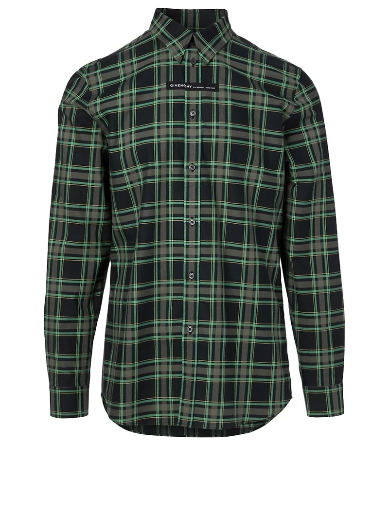 Cotton Shirt Check Print