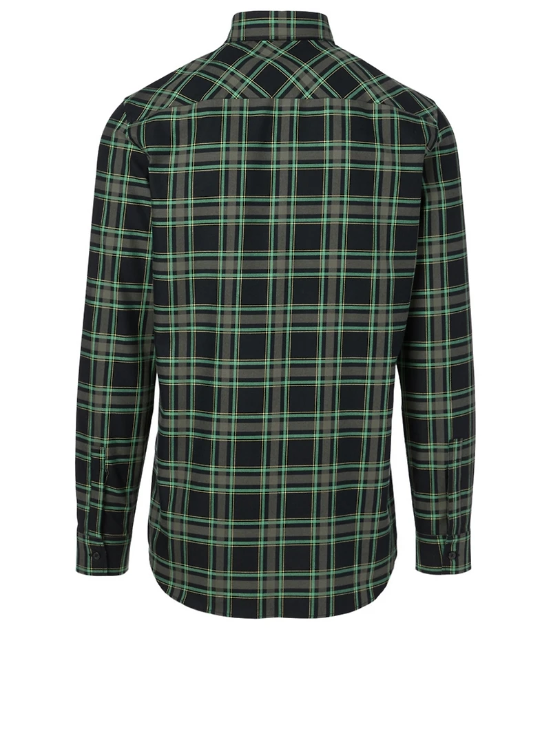 Cotton Shirt Check Print