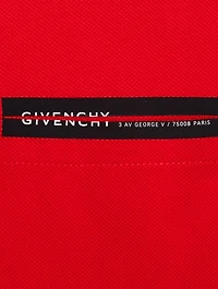 Cotton Polo With Logo Tape