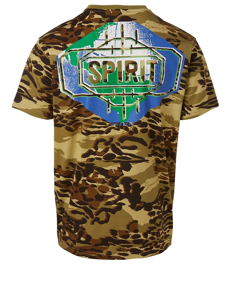 Spirit T-Shirt Cheetah Camouflage Print
