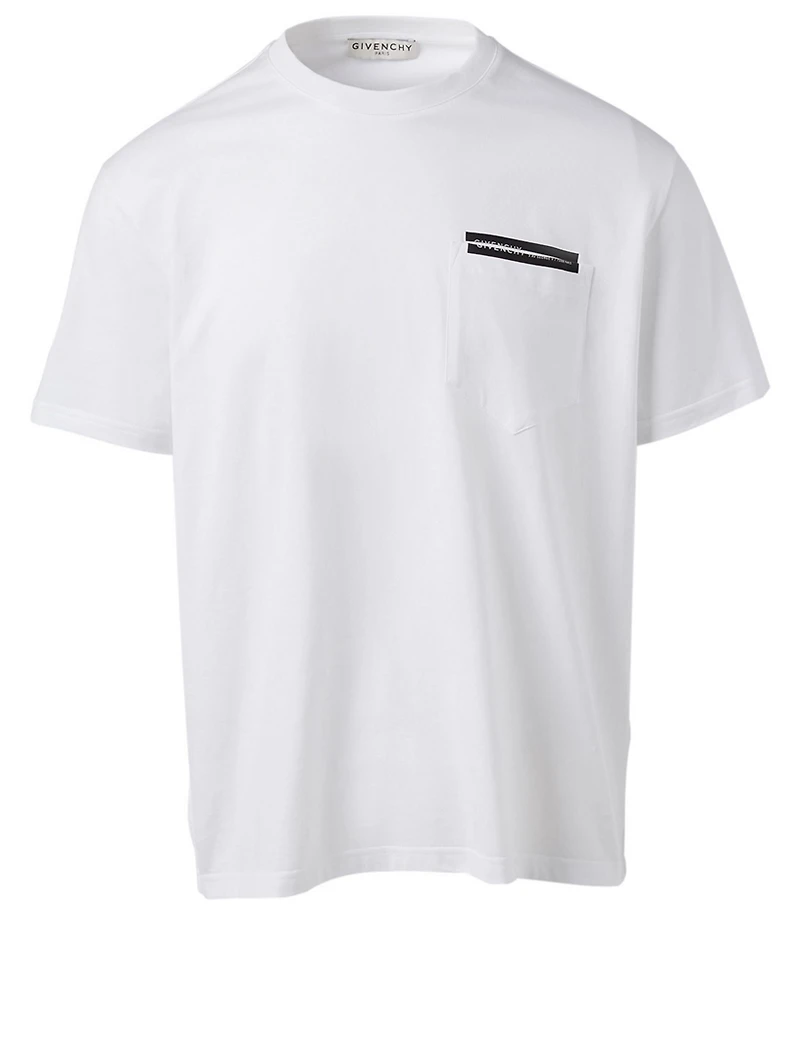 Cotton T-Shirt With Laser Cut