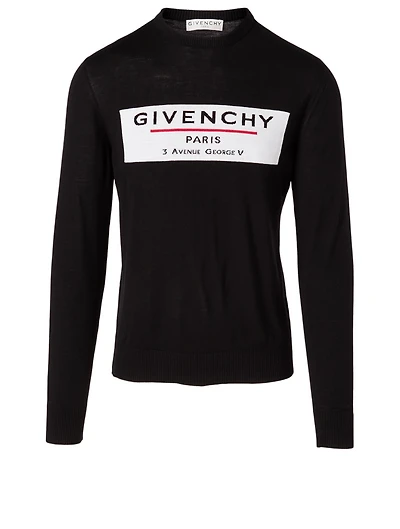 Wool Logo Sweater With Address