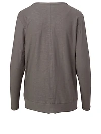 Organic Cotton Jersey Slub Long-Sleeve T-Shirt