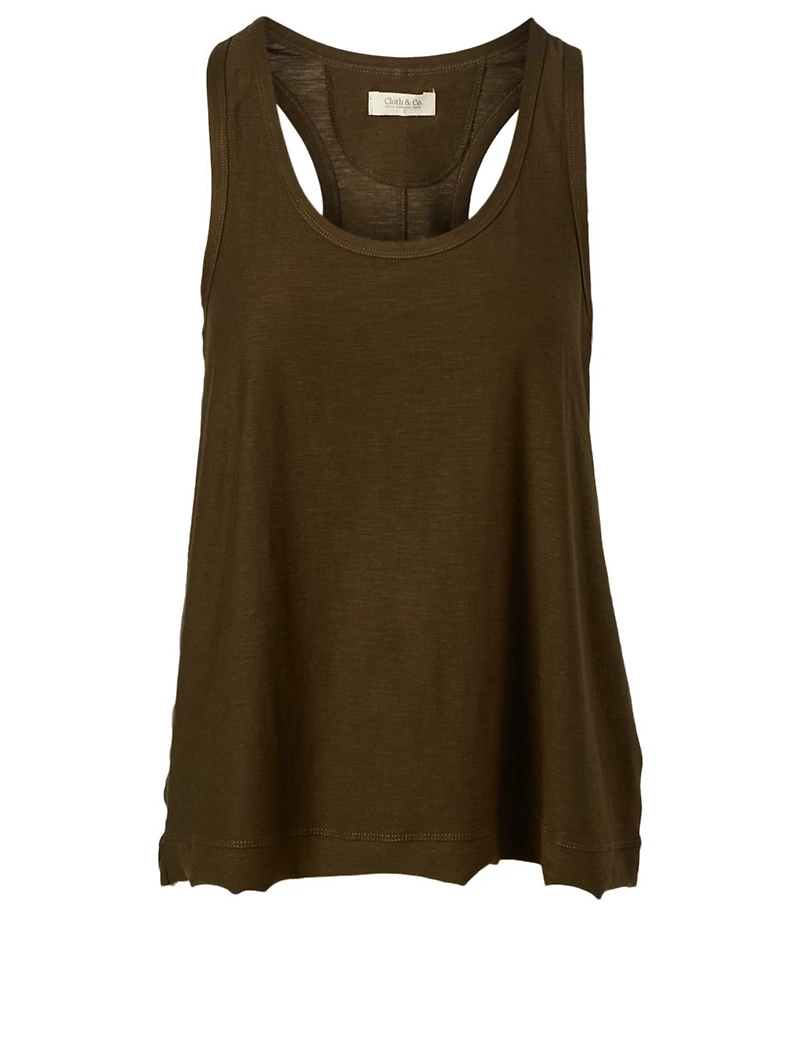 Organic Cotton Jersey Slub Tank Top