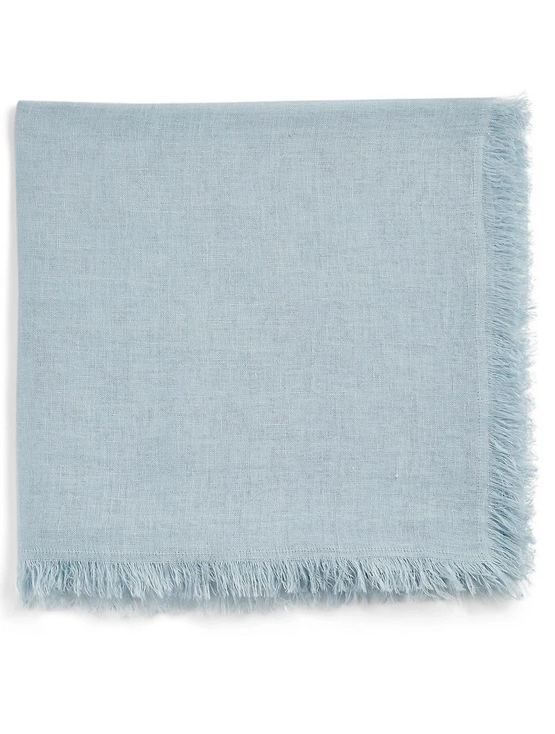 Linen Scarf With Fringe