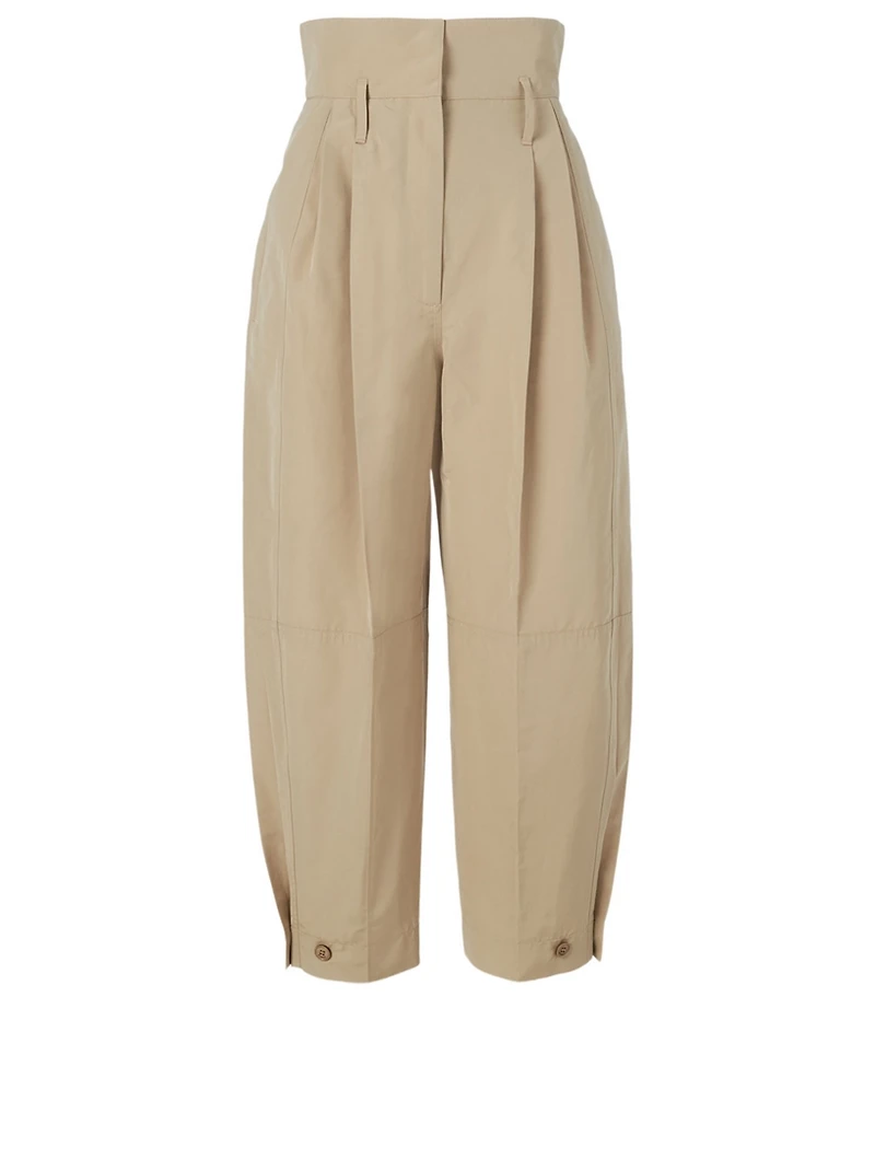 High-Waisted Cropped Pants