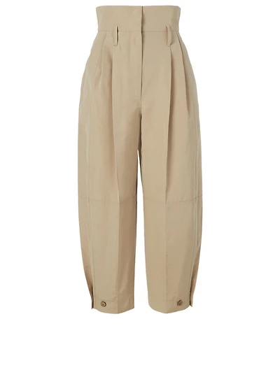 High-Waisted Cropped Pants