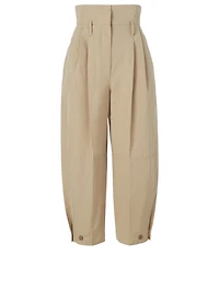 High-Waisted Cropped Pants