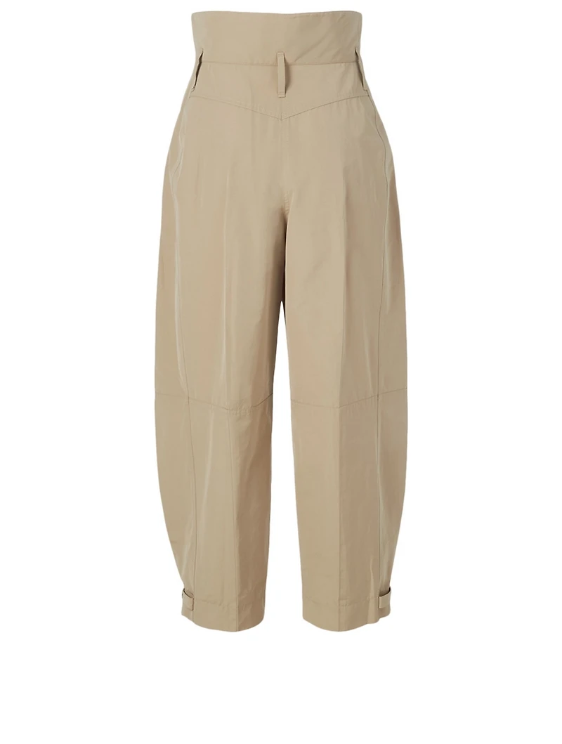 High-Waisted Cropped Pants