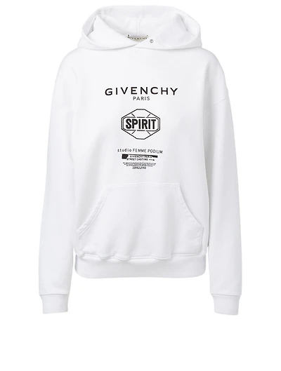 Cotton Hoodie With Triple Logo