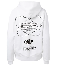 Cotton Hoodie With Triple Logo