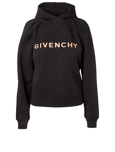 Cropped Hoodie With Logo