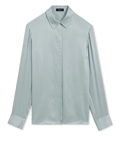 Silk Washed Satin Shirt