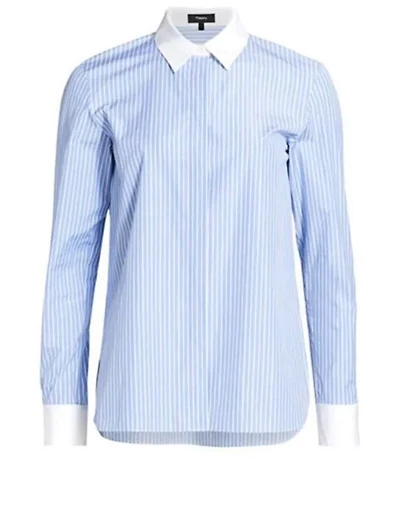 Organic Cotton Shirt Striped Print
