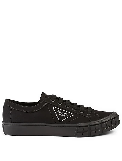 Gabardine Logo Sneakers