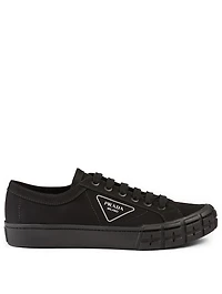 Gabardine Logo Sneakers