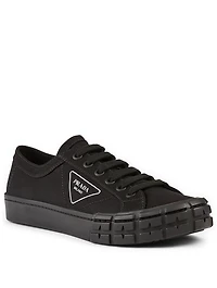 Gabardine Logo Sneakers